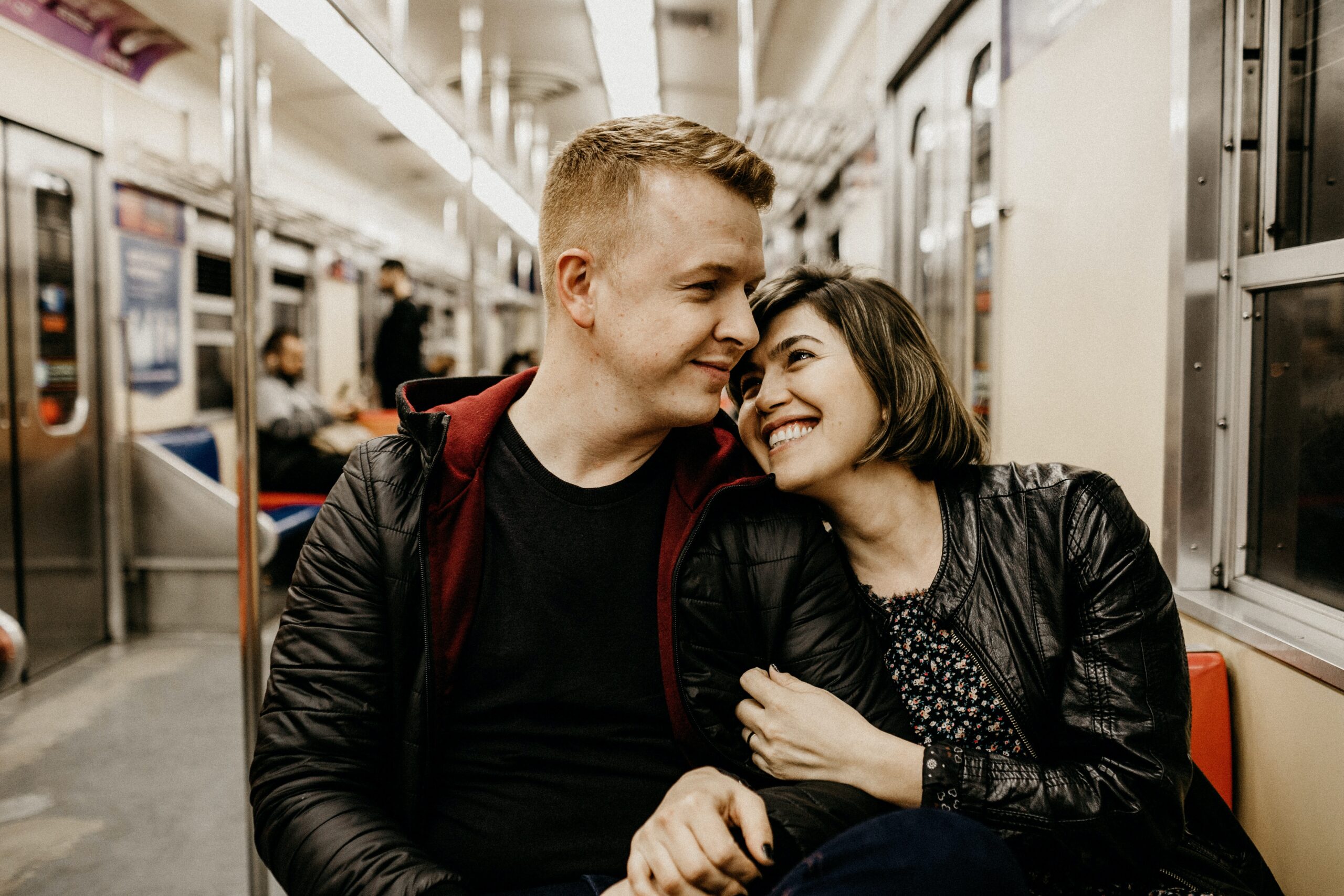 Couple having fun